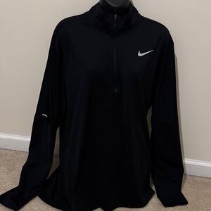 Nike Running Dri-fit Black Quarter-Zip Pullover